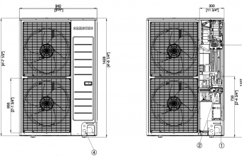 Samsung-Nordic-sieninio-kondicionieriaus-išorinio-bloko-brėžinys-7.1-8.0-kW-2